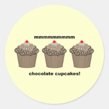gullig muffins klistermärke