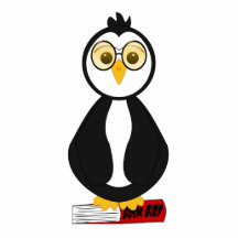 Gullig Nerdy bokmalpingvin Photo Cutout