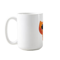 Gullig orange katt med stjärnan kaffe muggar