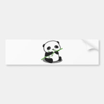 Gullig Panda Bildekal