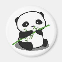 Gullig Panda Kylskåps Magneter