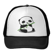 Gullig Panda Mesh Kepsar