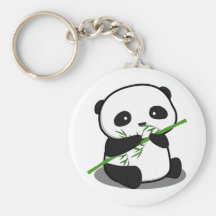Gullig Panda Nyckel Ring