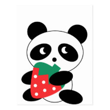 Gullig Pandapartypacke Vykort