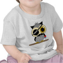 gullig piratuggla tee
