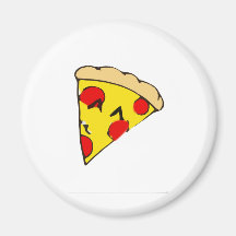 Gullig Pizzaskiva Kylskåpmagneter