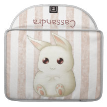 Gullig pösig Kawaii kaninkanin Sleeves För MacBooks
