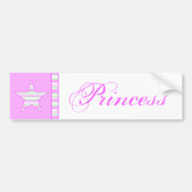 Gullig Princess bildekal