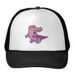 gullig purpurfärgad alligator trucker keps