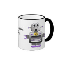 Gullig Retro robotpersonlig mugg