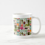 Gullig Retro trädblommönster Kaffe Koppar