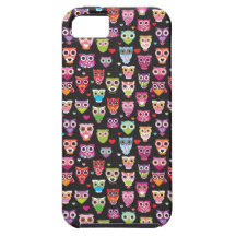 Gullig retro ugglamönsteriphone 5 täcker iPhone 5 cover