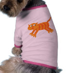Gullig rinnande Marmaladetecknadkatt Hund Tee Shirt
