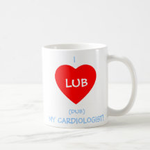 Gullig rolig Cardiologygåvamugg