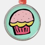 gullig rolig muffinmuffinprydnad för jul julgranskulor