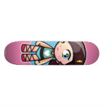 gullig rosa ballerina skate board