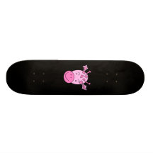 Gullig rosa Giraffe. Anpassad Skate Board