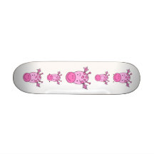 Gullig rosa Giraffe. Skateboard Deck