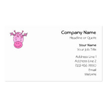 Gullig rosa Giraffe. Visit Kort