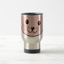 Gullig rosa katt muggar