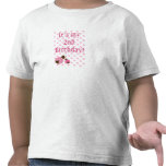 Gullig rosa nyckelpigaflicka t-skjorta för födelse t-shirt