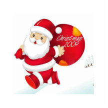 GULLIG SANTA JULGRANPRYDNAD CUT OUT