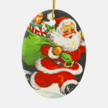 Gullig Santa julprydnad Julgranskulor
