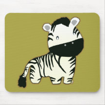 Gullig sebra Mousepad Musmattor