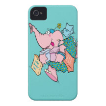 gullig shopaholic shoppingelefant iPhone 4 fodral