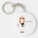 Gullig sjuksköterska 5 Keychain Nyckelringar