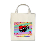 Gullig Skunkhjärta. Lycklig Anti-Valentines dag! Tote Bag