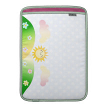 Gullig solkawaiitecknad MacBook air sleeves