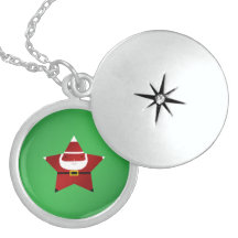 Gullig stjärna santa personliga halsband