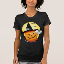 Gullig T-tröja för Halloween pumpahäxa