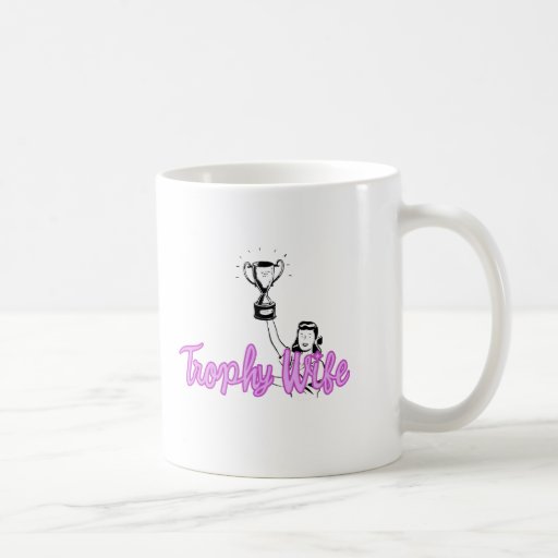 Gullig "troféfru" design mugg