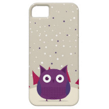 Gullig uggla iPhone 5 skydd