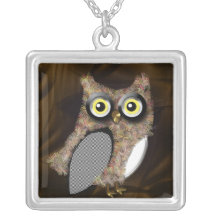 Gullig uggladesign anpassningsbar halsband