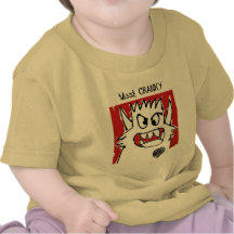 Gulliga Cranky gigantiska tecknadbabyar Tee Shirt