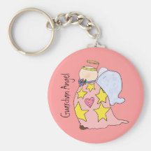 Gulliga Gladys skyddsängeln Keychain Nyckelringar
