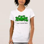 Gulliga gröna Froggie T Shirts