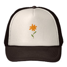 gulliga illustrationer - blomma baseball hat