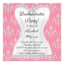 GULLIGA inbjudan för Bachelorette partyformgivare