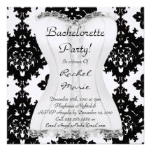 GULLIGA inbjudan för Bachelorette partyformgivare