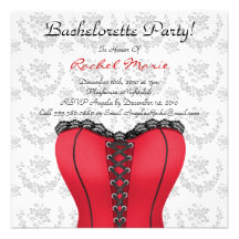 GULLIGA inbjudan för Bachelorette partyformgivare