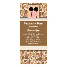 GULLIGA inbjudan för Bachelorette partyformgivare Rackkort Mallar