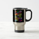 Gulliga kattögon för kattälskaretravel mug kaffe muggar