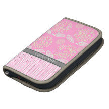 Gulliga moderiktiga rosa lila blommormönster organizer