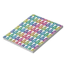 Gulliga regnbågeMatryoshka ugglor Memo Note Pads