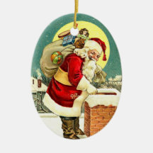 Gulliga Santa julprydnadar Julgransdekorationer