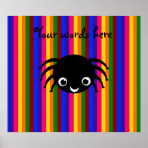 Gulliga spindelregnbågerandar posters